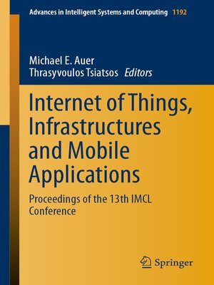 cover image of Internet of Things, Infrastructures and Mobile Applications